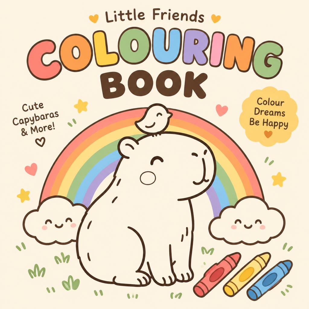 Placeholder Capy Pals colouring book cover